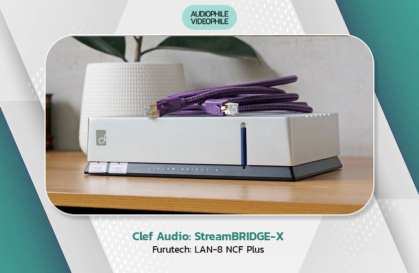 Clef Audio: StreamBRIDGE-X Furutech: LAN-8 NCF Plus Clef Audio: StreamBRIDGE-X Furutech: LAN-8 NCF Plus